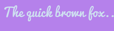 Image with Font Color CEDFF0 and Background Color B581EB